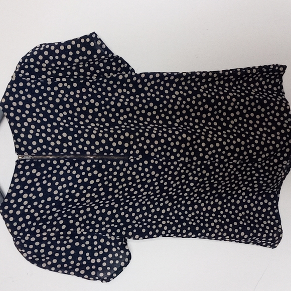 Costa Blanca Collection polkadot bow s/sleeve blouse - Picture 5 of 6
